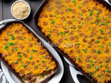 Cauliflower Tot and Turkey Sausage Breakfast Casserole