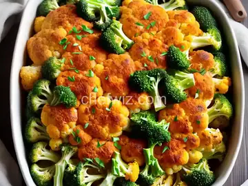 Cauliflower and Broccoli Bake