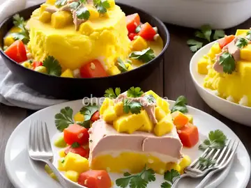 Causa (Peruvian Cold Mashed Potato Casserole With Tuna or Chicken) Recipe