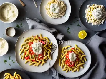 Cavatelli With Tomato Sauce and Ricotta