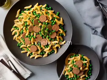 Cavatelli with Sausage and Peas