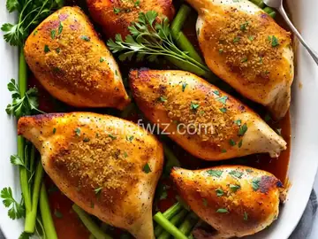 Celery Herb Stuffing and Savory Chicken