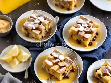 Challah Bread Pudding with Limoncello