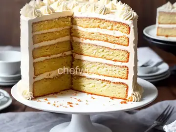 Champagne Cake With Buttercream Icing