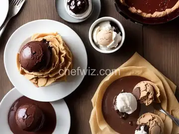 Charlotte Royale with Chocolate Ice Cream