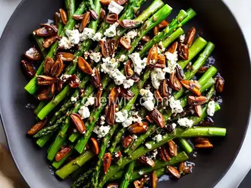 Charred Asparagus and Dates With Goat Cheese