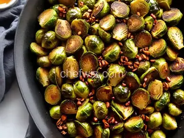 Charred Brussels Sprouts With Warm Honey Glaze