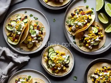 Charred Corn and Zucchini Tacos Recipe