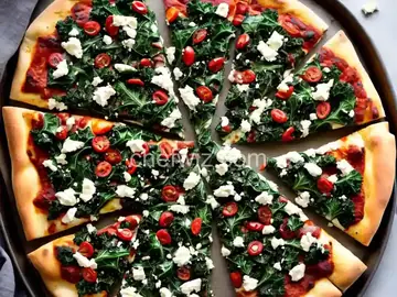 Charred Kale Pizza With Garlic Recipe