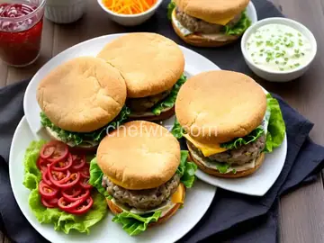 Cheddar Bacon Ranch Burgers