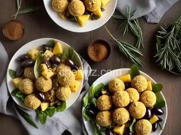 Cheddar and Olive Balls