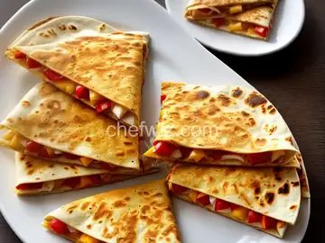 Cheese-Crusted Quesadilla