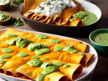 Cheese Enchiladas with Green Sauce