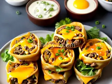 Cheeseburger Egg Rolls
