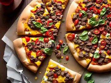 Cheeseburger Pizza