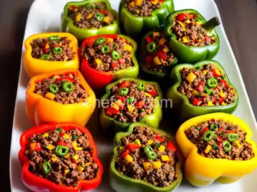 Cheeseburger-Stuffed Peppers
