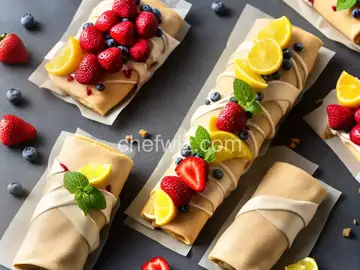 Cheesecake Fruit Wraps