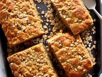 Cheesy Apple and Oat Meatloaf