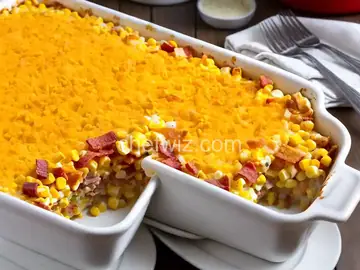 Cheesy Bacon Corn Casserole