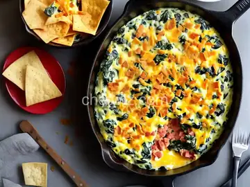 Cheesy Bacon Spinach Dip