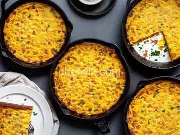 Cheesy Bacon and Hash Brown Frittata