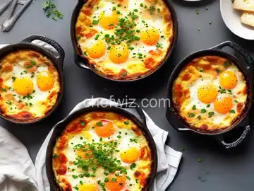 Cheesy Baked Eggs