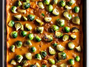 Cheesy Brussels Sprout Bake