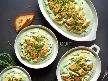 Cheesy Chicken and Chive Sauce