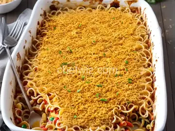 Cheesy Crunchy Noodle Casserole