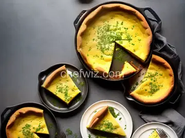 Cheesy Dutch Baby With Green Sauce