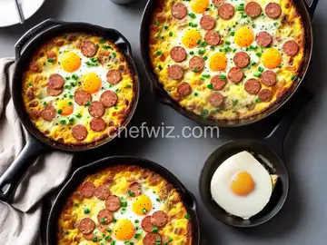 Cheesy Egg Bake With Sausage