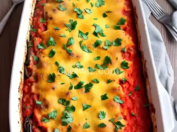 Cheesy Eggplant Parmesan Casserole