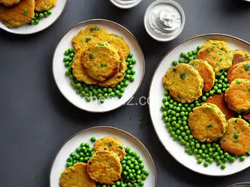 Cheesy Green Pea Fritters