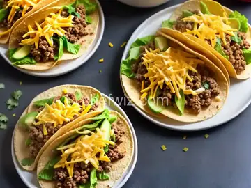 Cheesy Ground Beef Tacos