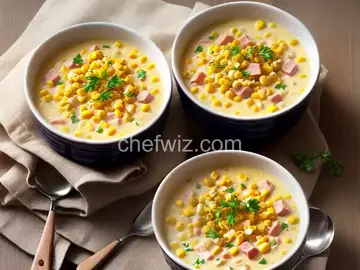 Cheesy Ham and Corn Chowder