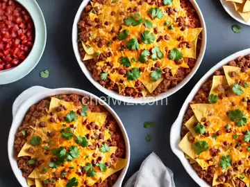 Cheesy Nachos with Refried Beans