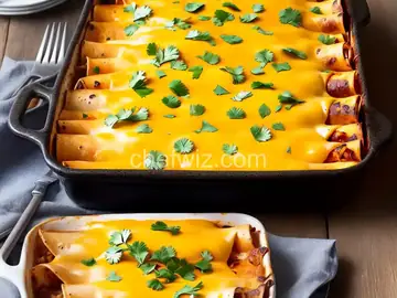 Cheesy Pork Enchiladas