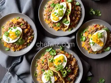 Cheesy Pork Taco Rice