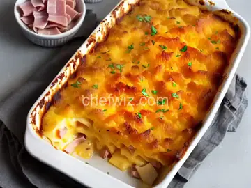 Cheesy Scalloped Potatoes and Ham