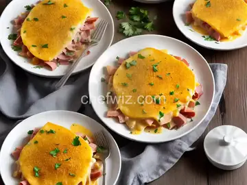 Cheesy Scalloped Potatoes with Ham