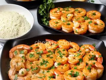 Cheesy Shrimp Garlic Bread