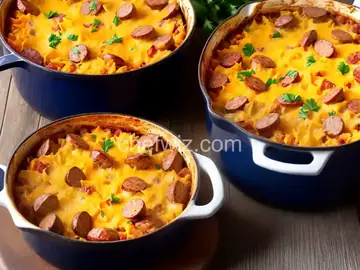 Cheesy Smoked Sausage Casserole
