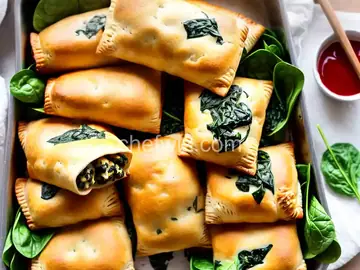 Cheesy Spinach Hot Pockets