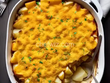Cheesy Turnip and Potato Gratin