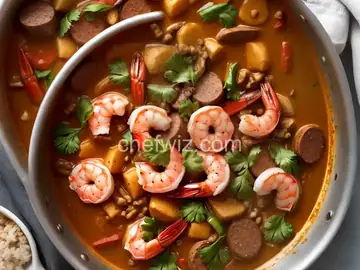 Chef John's Duck, Sausage, and Shrimp Gumbo