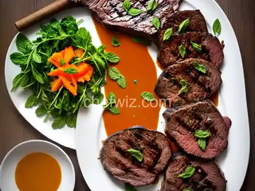 Chef John's Grilled Lamb with Mint Orange Sauce