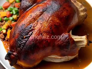 Chef Zee's pernil dominicano (pork shoulder)