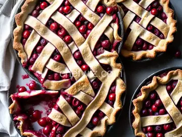 Cherry-Berry Pie with Whole Wheat Pie Crust