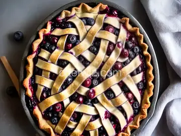 Cherry Blueberry Pie