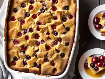 Cherry Bread Pudding